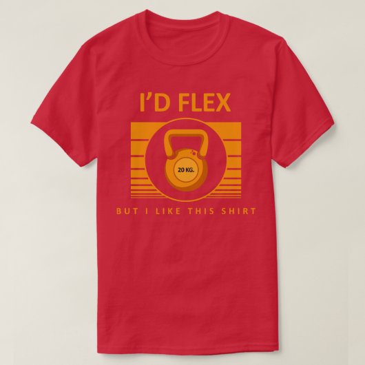 ボディビルとダンベル Tシャツ (デザイン正面)