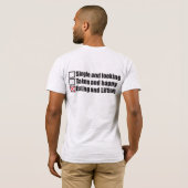 ボディビルのユーモア独身の – 撮影とリフト Tシャツ (裏面フル)