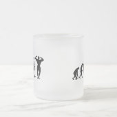 ボディビルの進化 フロストグラスマグカップ (中央)