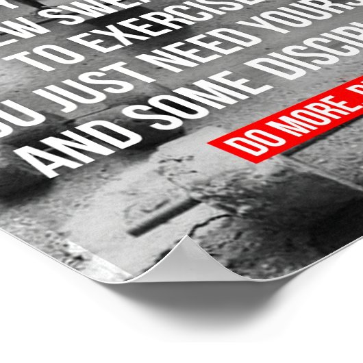 ボディビルやる気を起こさせる ポスター (角)