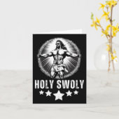 ボディビルイエスフィットネスホーリーオウグリおもしろいジム1 カード (黄色い花)