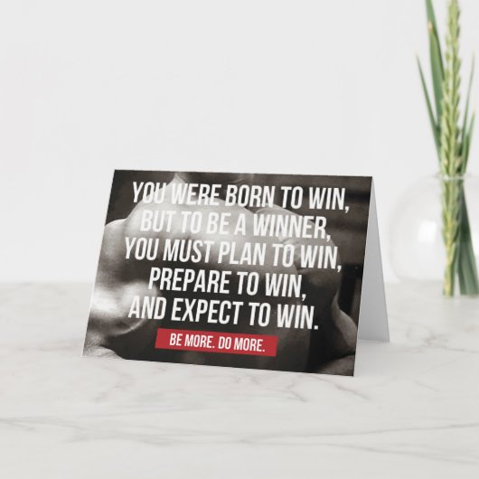 ボディビルインスピレーショ生まれン- To Win -トレーニング カード (正面)