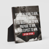 ボディビルインスピレーショ生まれン- To Win -トレーニング フォトプラーク (正面)