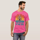ボディビルキャットウエイトリフティング Tシャツ (正面フル)