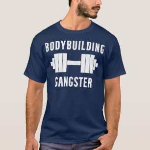 ボディビルギャングスターウエイトリフティングトレーニングジムL Tシャツ