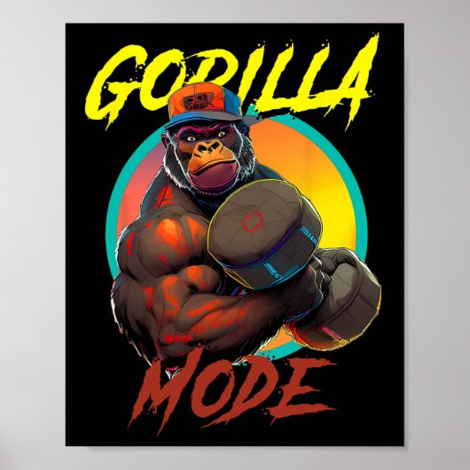 ボディビルゴリラモードトレーニング ポスター (正面)