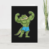 ボディビルダーとしての極限のクロコダイル カード (正面)