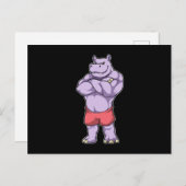 ボディビルダーとしての極限のヒポポ ポストカード (正面/裏面)