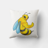 ボディビルダーとしてBee クッション (裏面)