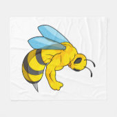 ボディビルダーとしてBee フリースブランケット (正面(横))