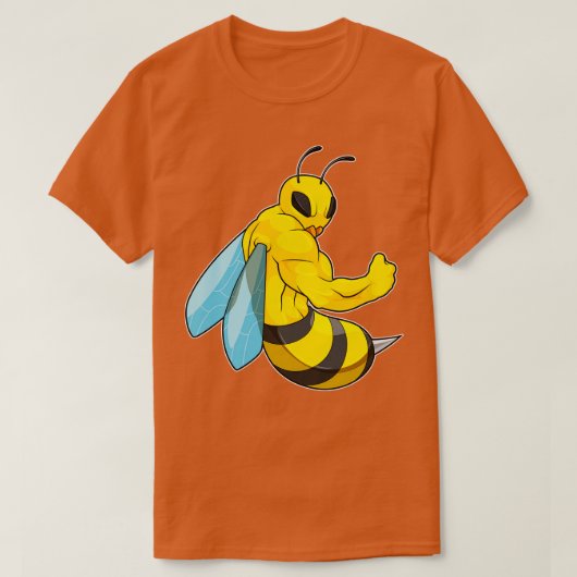 ボディビルダーとしてBee Tシャツ (デザイン正面)
