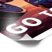 ボディビルダーのモチベーションのポスター フォトプリント            (角)