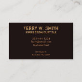 ボディビルダーの名刺 名刺 (裏面)