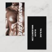 ボディビルダーパーソナルトレーナーエクササイズジムフィットネス 名刺 (正面/裏面)