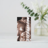 ボディビルダーパーソナルトレーナーエクササイズジムフィットネス 名刺 (スタンド正面)