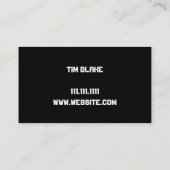 ボディビルダーパーソナルトレーナーエクササイズジムフィットネス 名刺 (裏面)