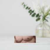 ボディビルダーパーソナルトレーナー物理フィットネス スキニー名刺 (スタンド正面)