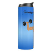 ボディビルダーユーモアのある男性スタイルのパーソナライズ タンブラー (回転左)