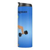 ボディビルダーユーモアのある男性スタイルのパーソナライズ タンブラー (回転右)