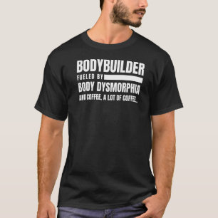 ボディビルダー体ディスモフィアコーヒージム Tシャツ