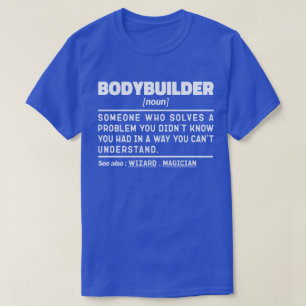 ボディビルダー名詞定義フィットネス恋人トレーニング Tシャツ