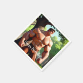 ボディビルダー誕生日 スタンダードカクテルナプキン (角)