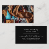 ボディビルダー、パーソナルトレーナー、ジムインストラクター 名刺 (正面/裏面)