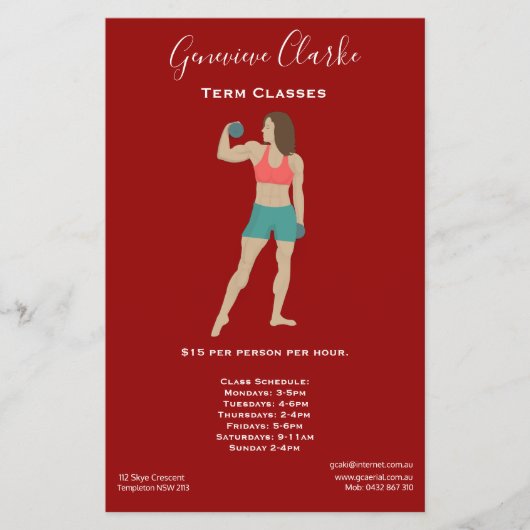 ボディビルディング チラシ (正面)