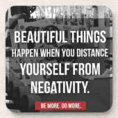 ボディビルトレーニングのモチベーション – 否定的 コースター (正面)