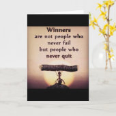 ボディビルフィットネスジムトレーニングモチベーション カード (黄色い花)