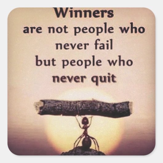 ボディビルフィットネスジムトレーニングモチベーション スクエアシール (正面)