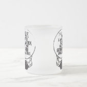 ボディビルフィットネストレーニングジム動機 フロストグラスマグカップ (中央)