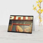 ボディビルフィットネス広告ズタイムスクエアNYC C カード (黄色い花)