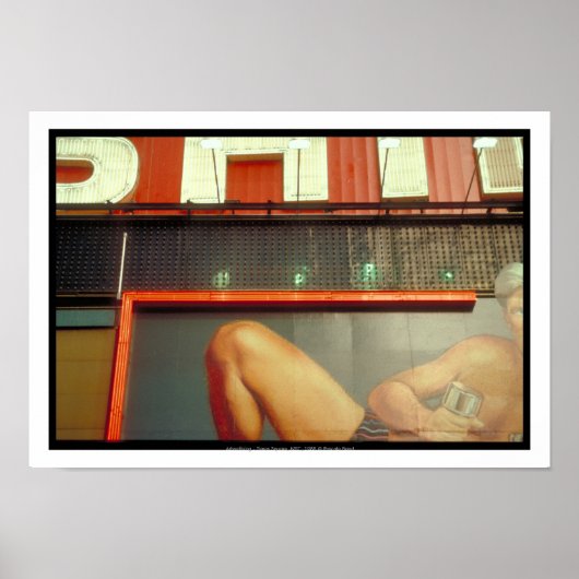 ボディビルフィットネス広告ズタイムスクエアNYC P ポスター (正面)