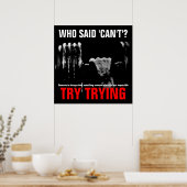 ボディビルフィットネス引用文成功ポスタープリント ポスター (キッチン)