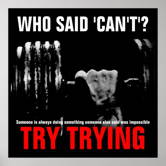 ボディビルフィットネス引用文成功ポスタープリント ポスター (正面)