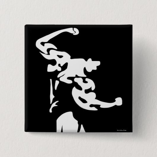 ボディビルボタン 缶バッジ (正面)