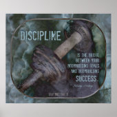 ボディビルポスターと規律引用文003 ポスター (正面)