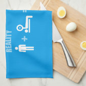 ボディビルユーモア – 期待と現実 キッチンタオル (四つ折り)