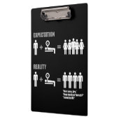 ボディビルユーモア – 期待と現実 クリップボード (左)