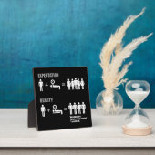 ボディビルユーモア – 期待と現実 フォトプラーク (インサイチュ)