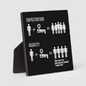 ボディビルユーモア – 期待と現実 フォトプラーク (正面)