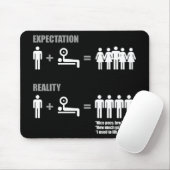 ボディビルユーモア – 期待と現実 マウスパッド (マウス)