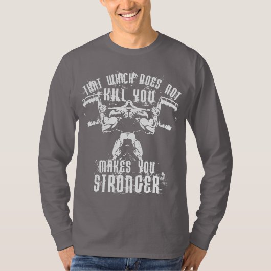 ボディビルリフトのモチベーション – スクワット Tシャツ (正面)