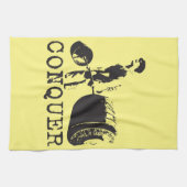 ボディビル動機 – 征服 キッチンタオル (横)