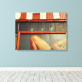 ボディビル広告ズタイムスクエアNYCキャンバス キャンバスプリント (インサイチュ (ウッドフロア))