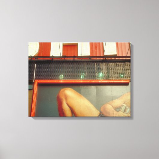 ボディビル広告ズタイムスクエアNYCキャンバス キャンバスプリント (正面)