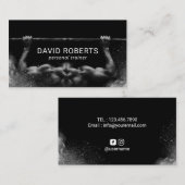 ボディビル撮影フィットネスパーソナルトレーナー 名刺 (正面/裏面)