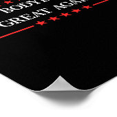 ボディビル素晴らしを再おもしろい作成Bodybuilder Gi ポスター (角)