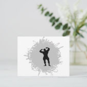 ボディビル落書きスタイル ポストカード (スタンド正面)